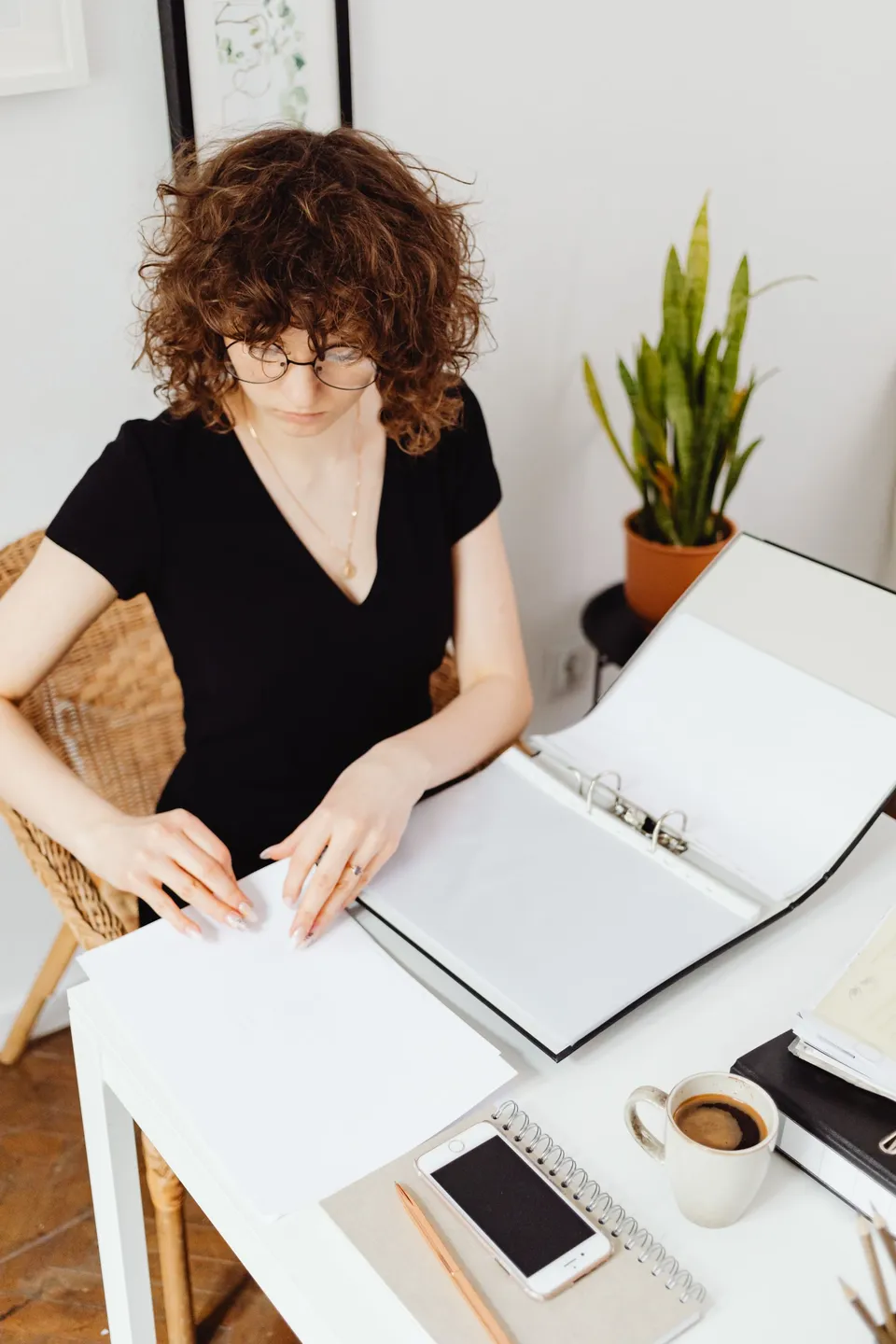 Classement des documents dans un dossier de travail