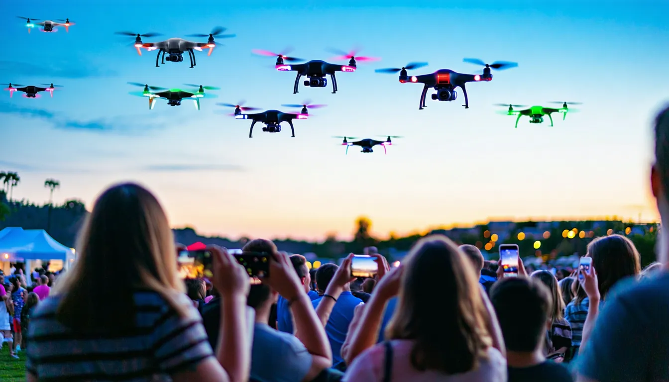 combien coute un spectacle de drone