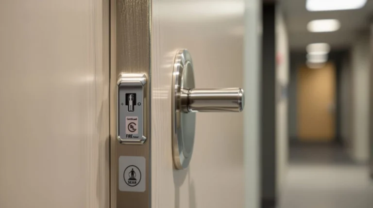 serrure porte coupe feu