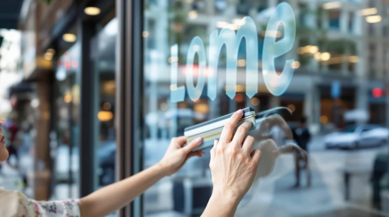 lettrage adhésif personnalisé