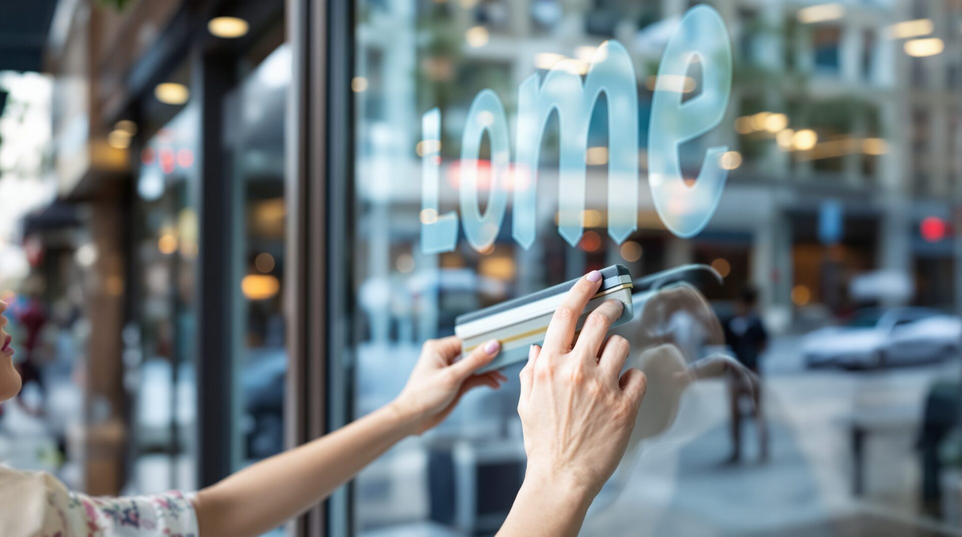 lettrage adhésif personnalisé