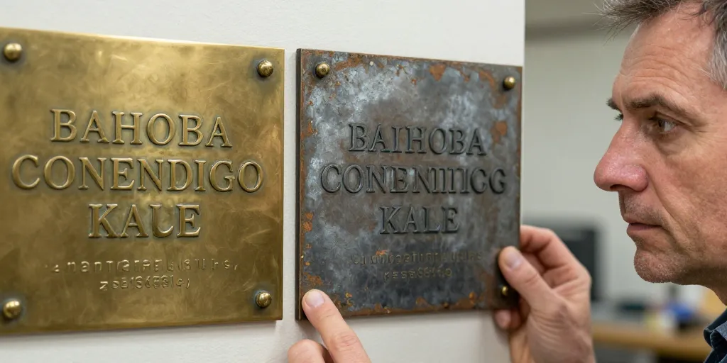 Comparatif : plaque gravée vs plaque imprimée — laquelle dure le plus ?